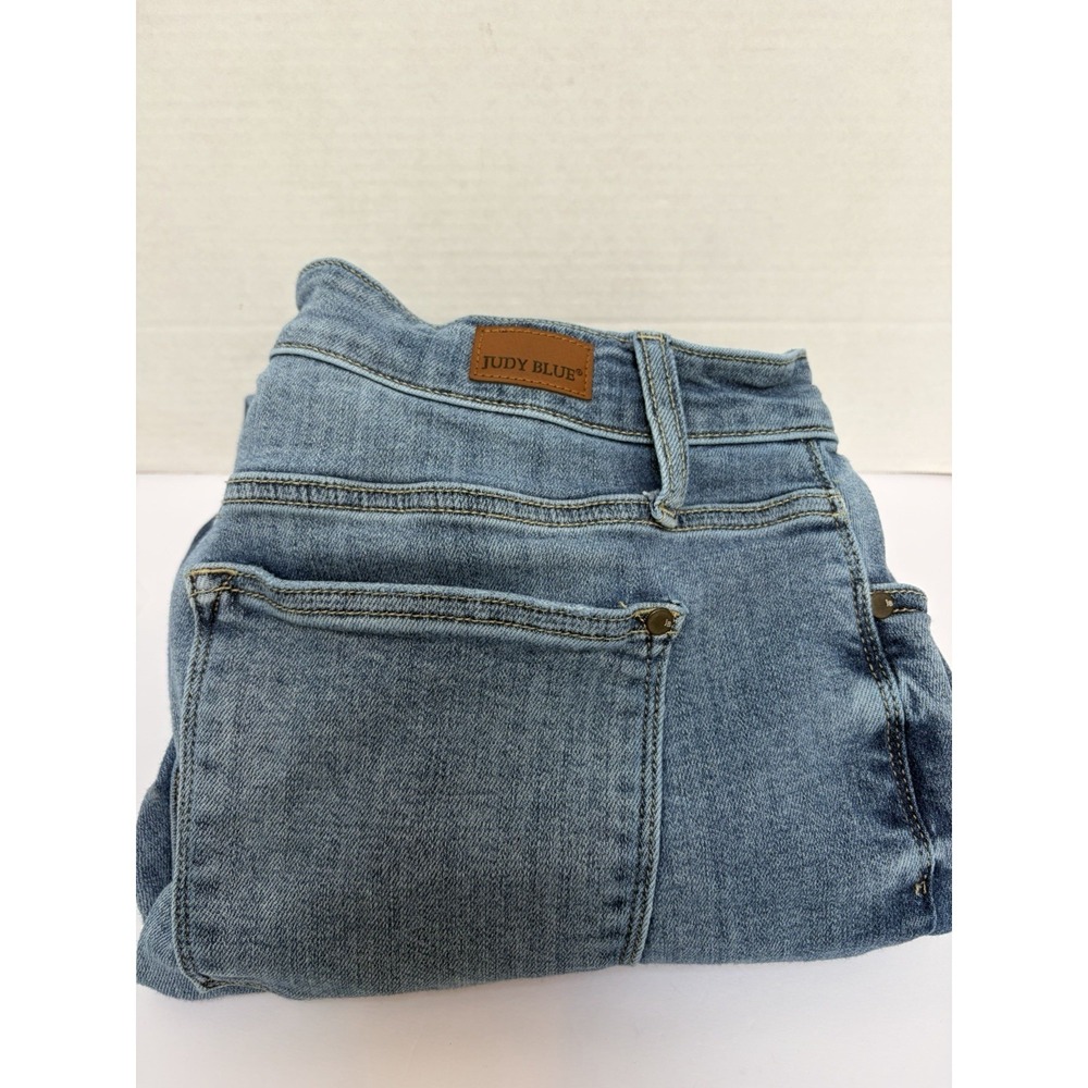 Judy Blue Mid-Rise Bleach Wash Boyfriend Denim Jeans Size 14W Style #82335